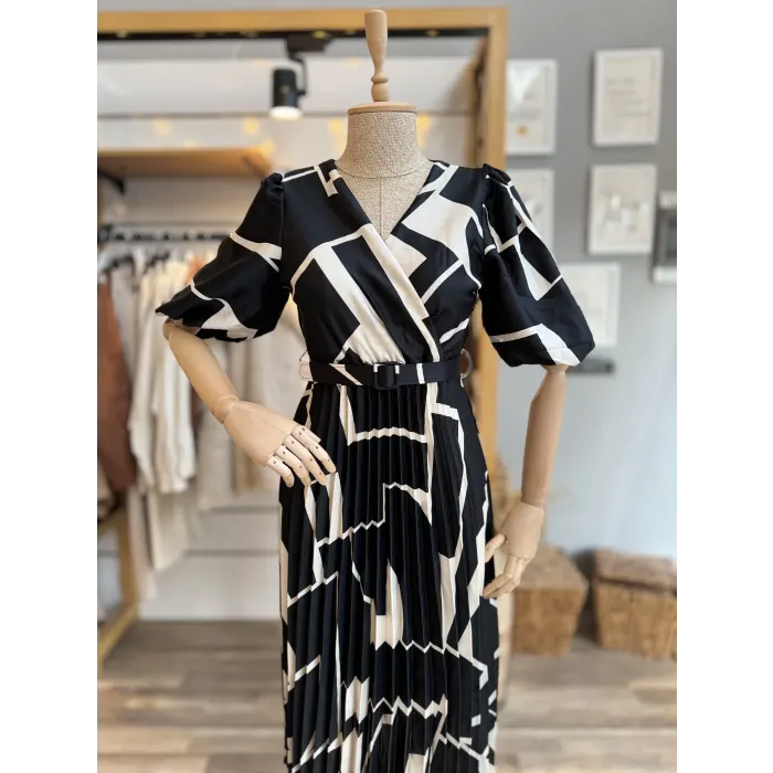 Albaw Saten Piliseli Elbise