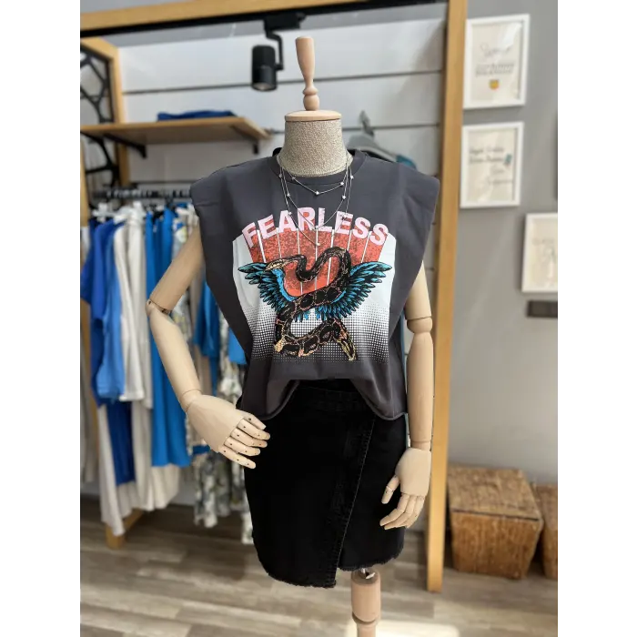 Asaka Vatkalı Fearles T-Shirt