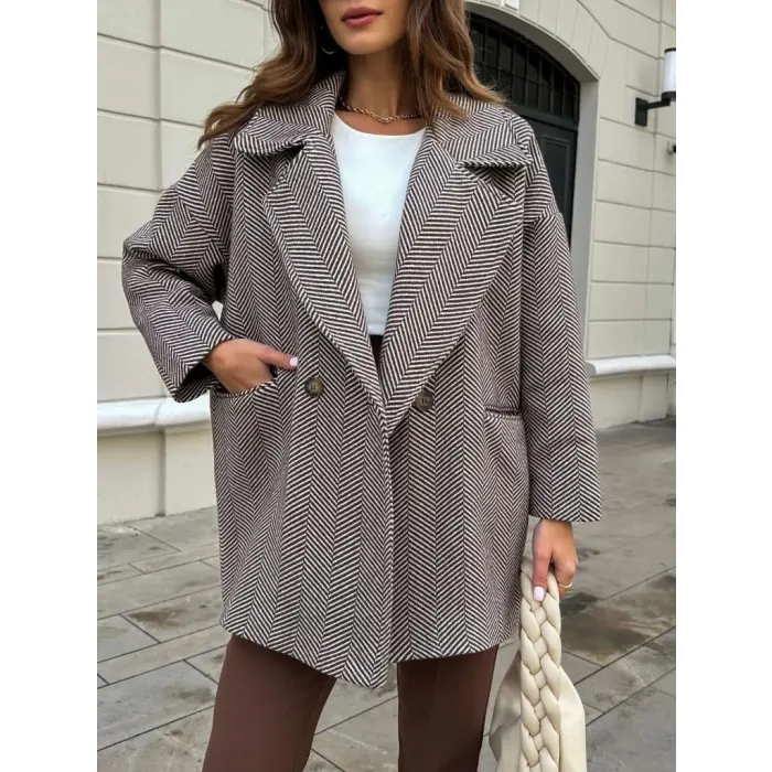 Assoc Balık Sırtı Kısa Kaban