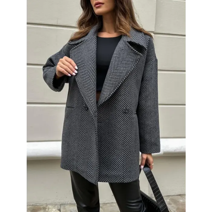 Assoc Balık Sırtı Kısa Kaban