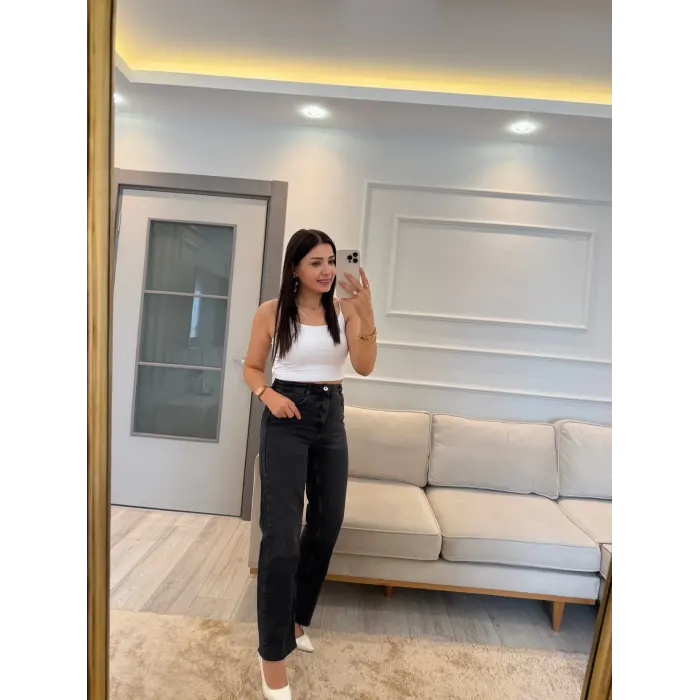 Astana Yüksek Bel Mom Jean Pantolon