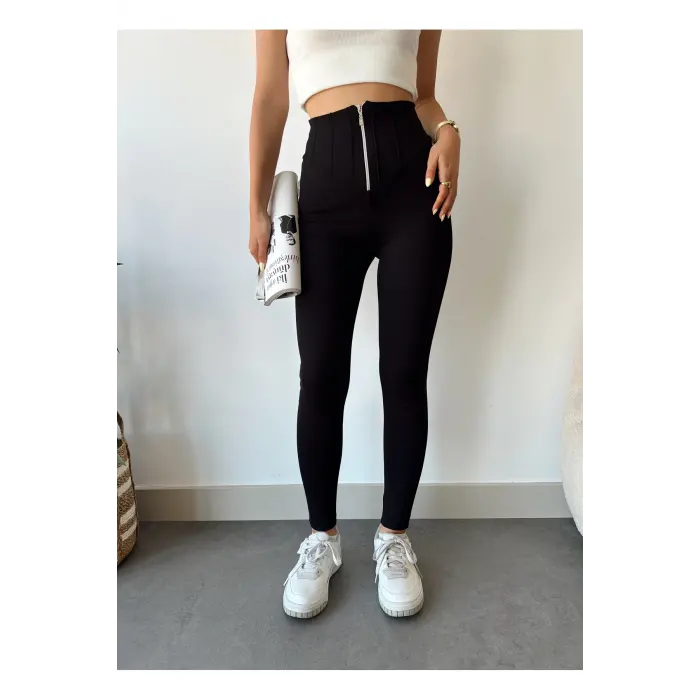 Barloz Fermuarlı Korseli Çelik Tayt