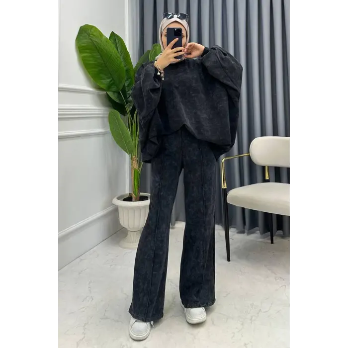 Be Happy Yıkamalı Balon Kol İkili Takım