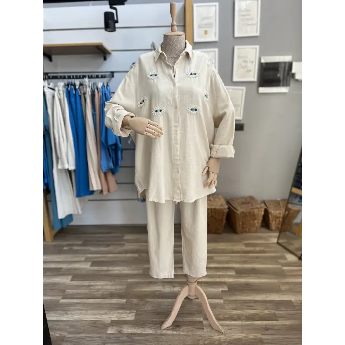 Bellary Nazar Boncuklu Gömlek