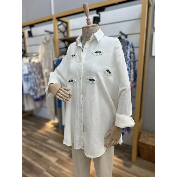 Bellary Nazar Boncuklu Gömlek