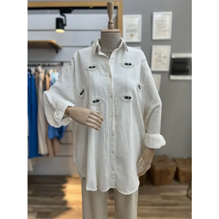 Bellary Nazar Boncuklu Gömlek