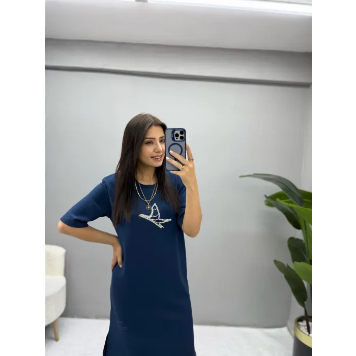 Bymen Taş Detaylı Elbise