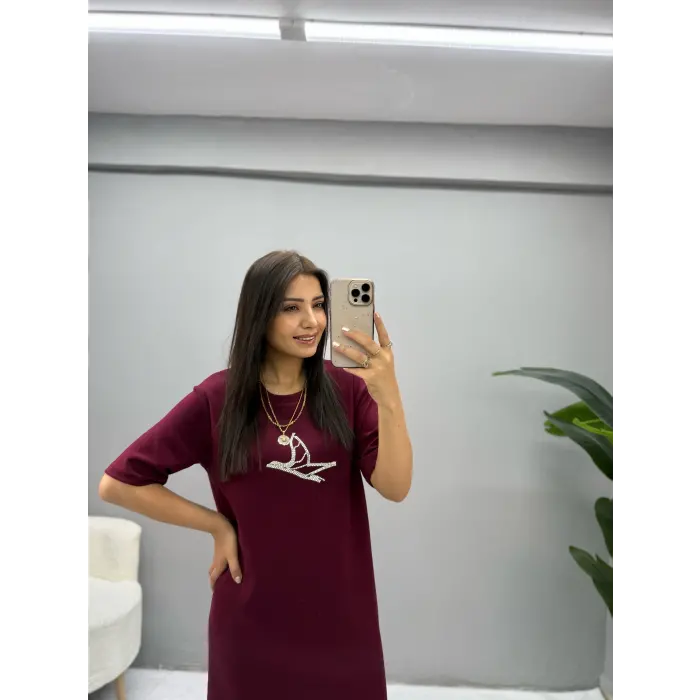 Bymen Taş Detaylı Elbise