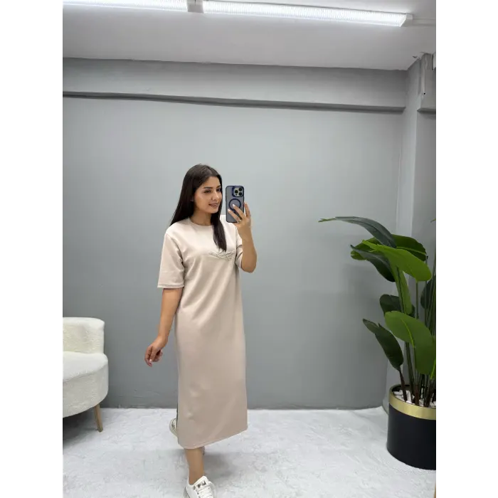 Bymen Taş Detaylı Elbise