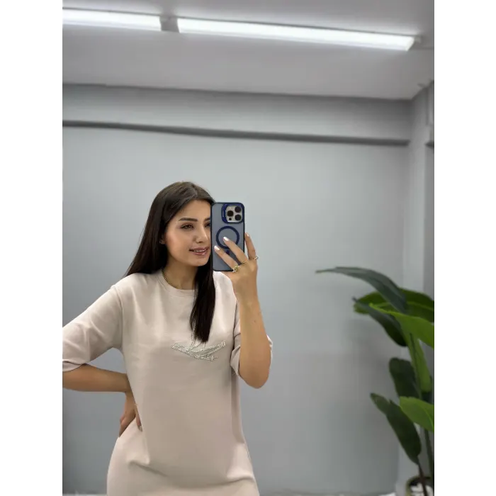 Bymen Taş Detaylı Elbise