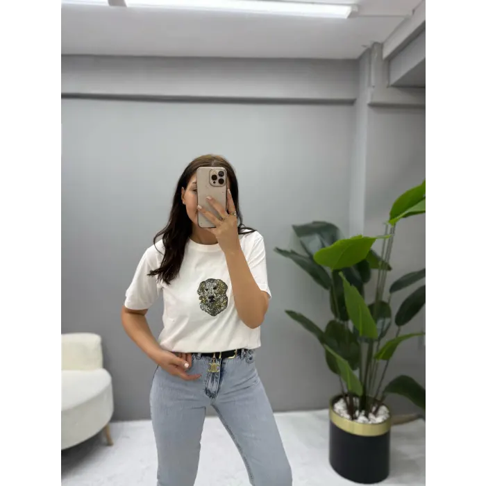 Bymen Taşlı Köpek T-Shirt