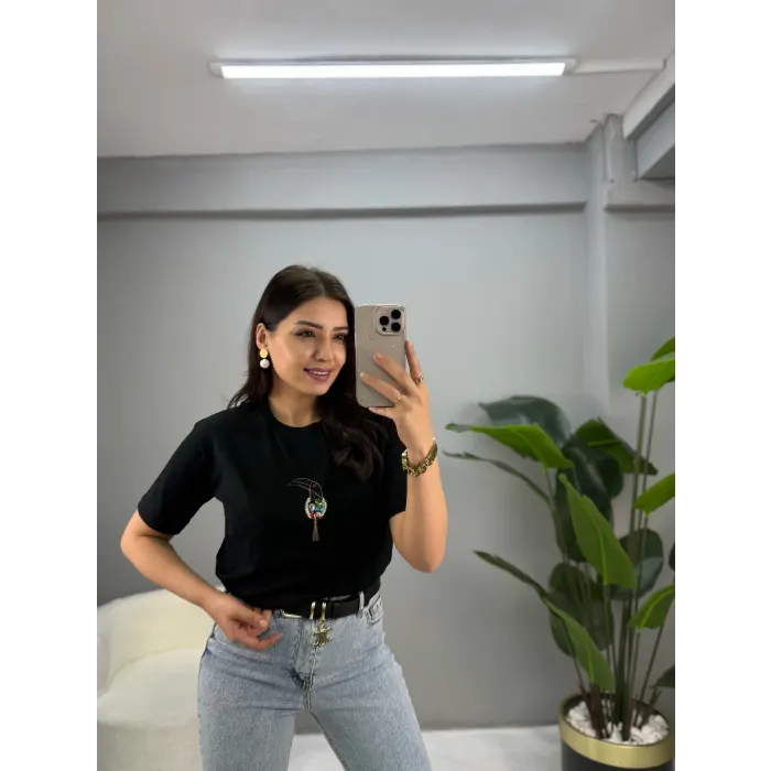 Bymen Tukan Taşlı T-Shirt