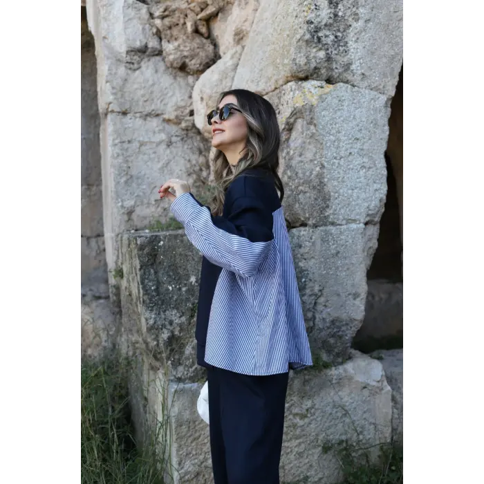 Calluna Oysho Modal Gömlek Garnili Takım