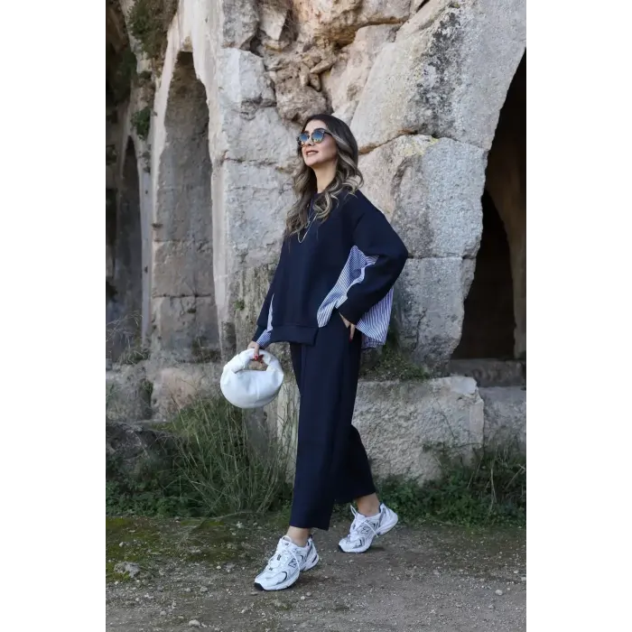 Calluna Oysho Modal Gömlek Garnili Takım