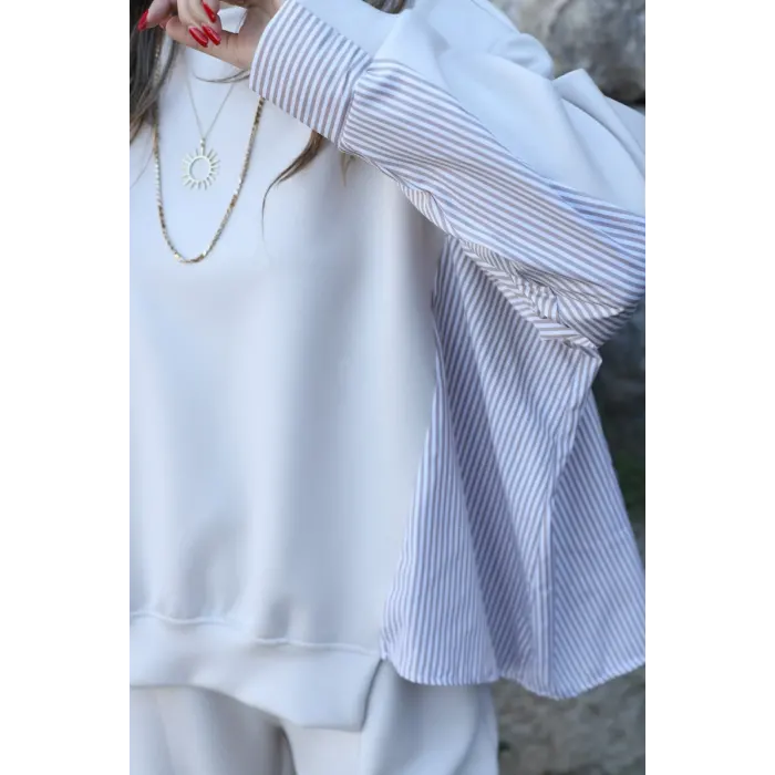 Calluna Oysho Modal Gömlek Garnili Takım