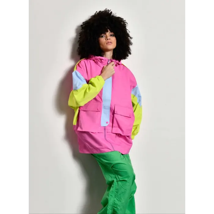 Cardinal Arka Baskılı Renkli Yağmurluk