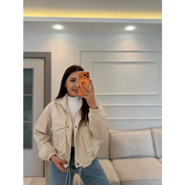 Çift Cep Kısa Ceket