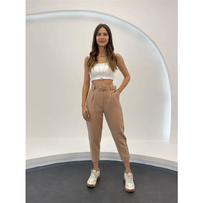 Dhanax Atlas Duble Paça Kemerli Pantolon