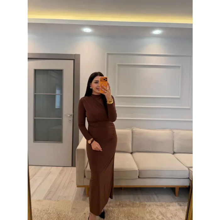 Drape Detaylı Elbise