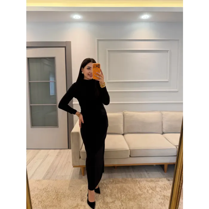 Drape Detaylı Elbise