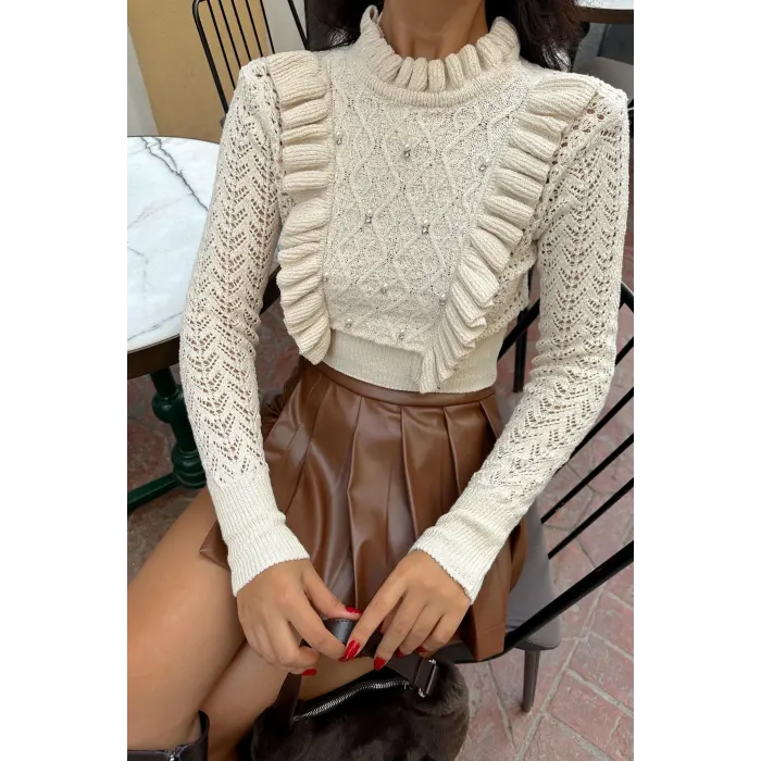 Ewald İncili Triko Bluz