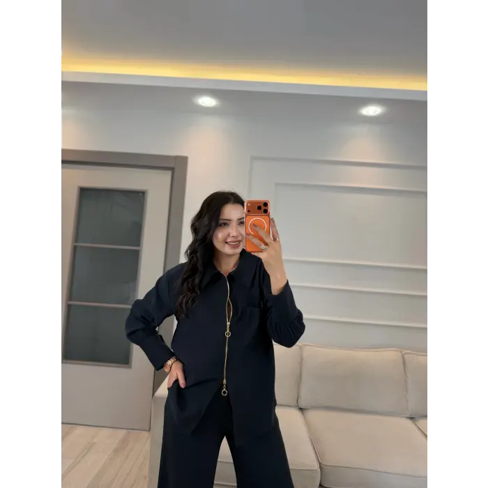 Fermuar Detaylı Tensel Modal Takım