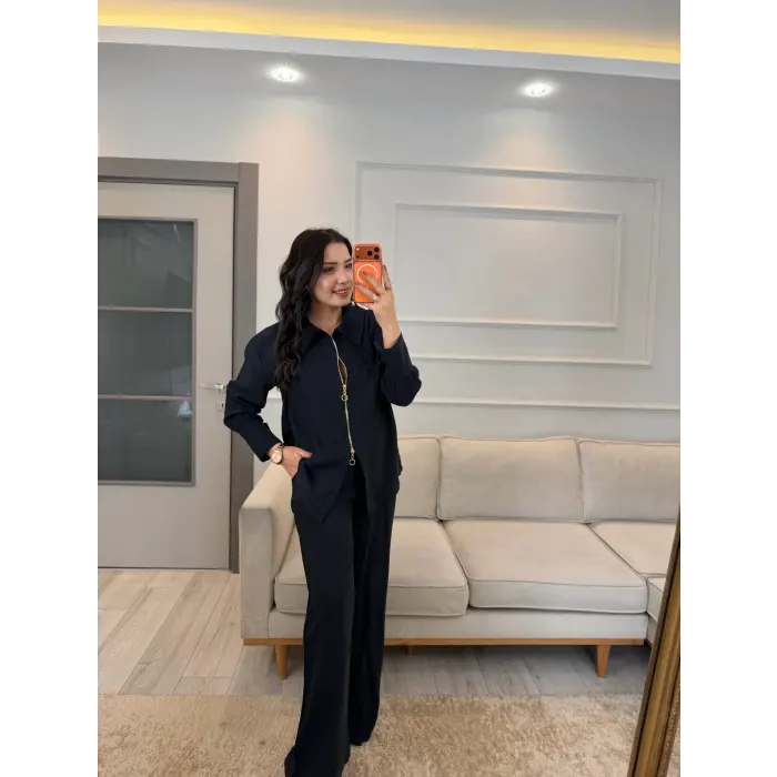 Fermuar Detaylı Tensel Modal Takım