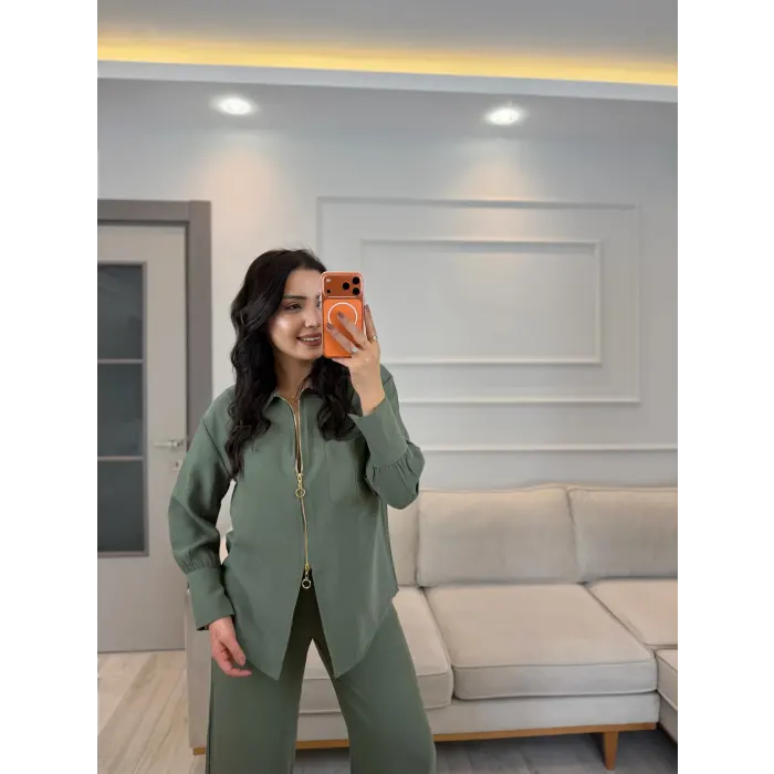 Fermuar Detaylı Tensel Modal Takım