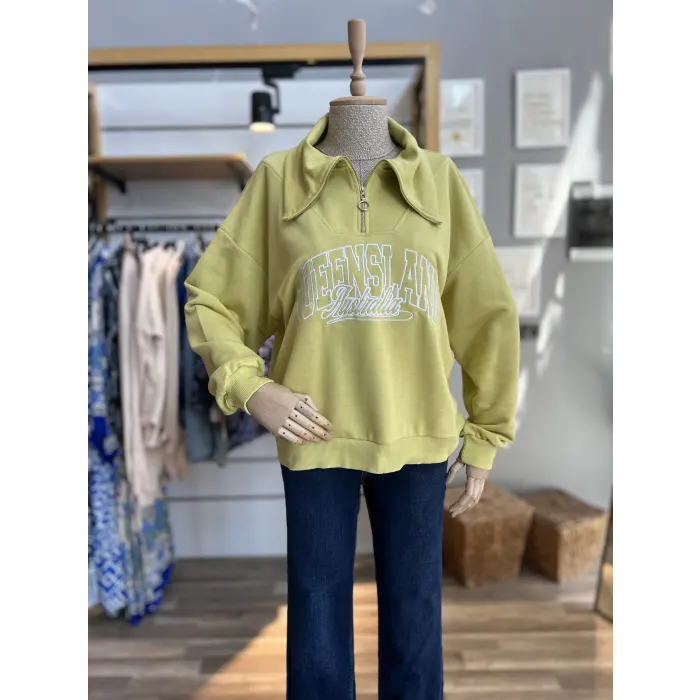 Fersina Queen Fermuarlı Sweatshirt