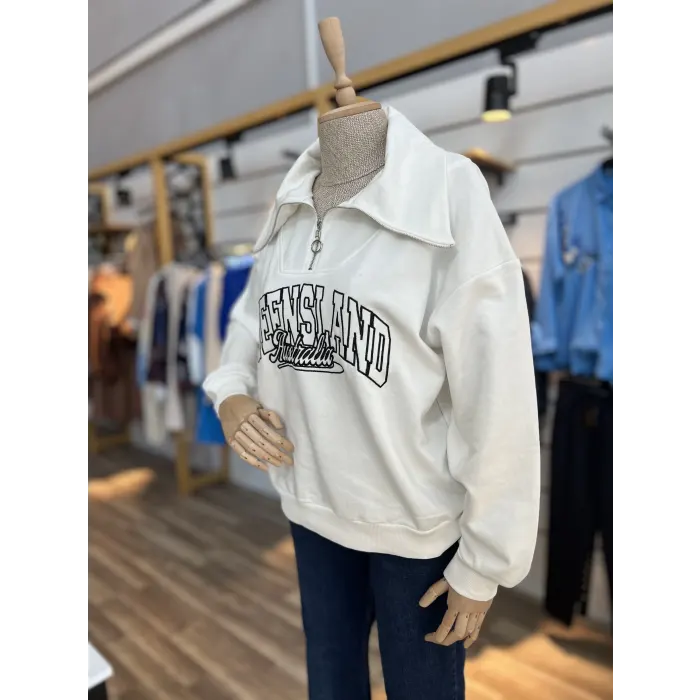 Fersina Queen Fermuarlı Sweatshirt