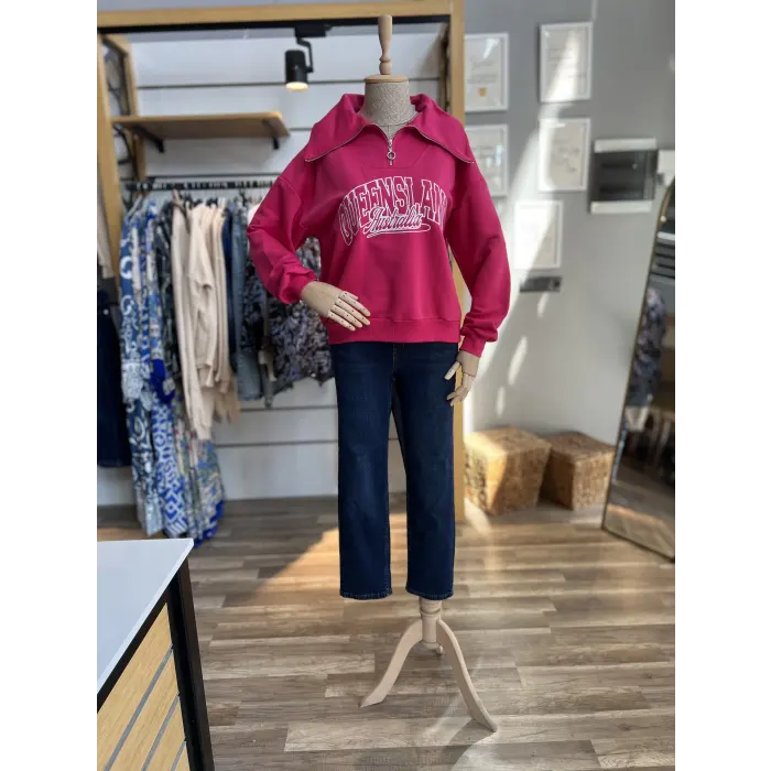 Fersina Queen Fermuarlı Sweatshirt