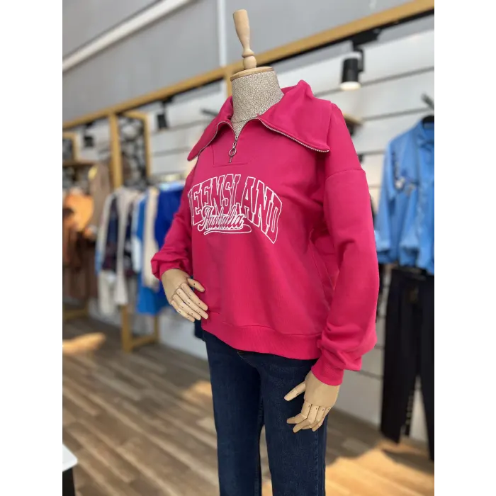 Fersina Queen Fermuarlı Sweatshirt