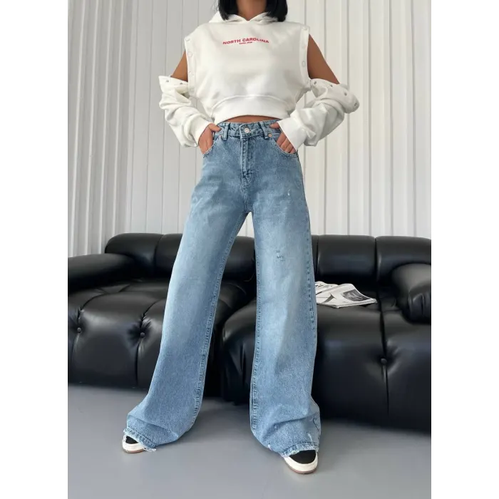 Fery Geniş Paça Palazzo Jean