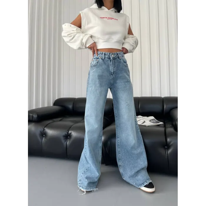 Fery Geniş Paça Palazzo Jean