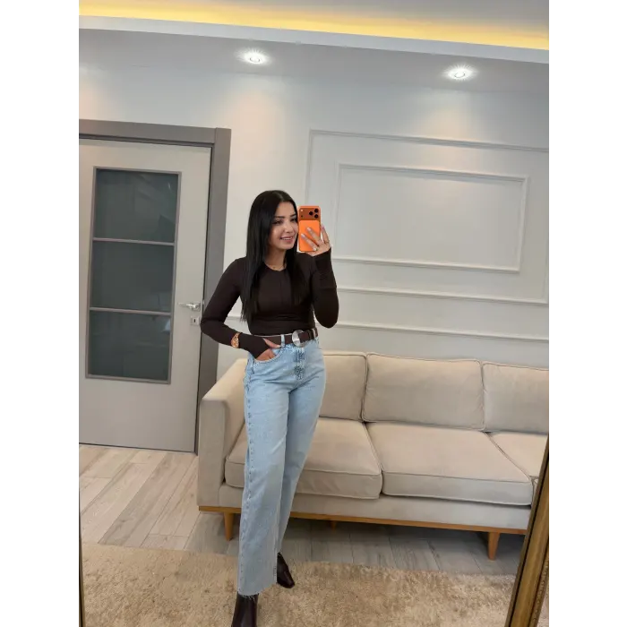 Frances Yüksek Bel Straight Fit Jean