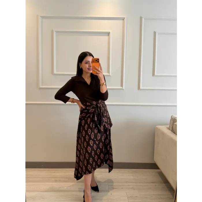 Gömlek Bağlama Detaylı Elbise