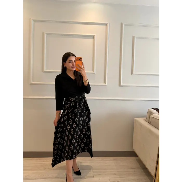 Gömlek Bağlama Detaylı Elbise