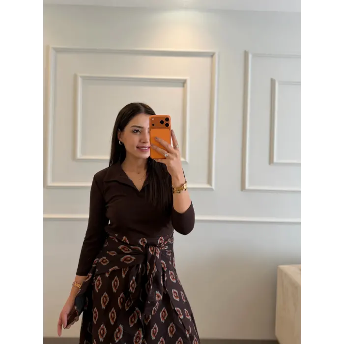 Gömlek Bağlama Detaylı Elbise