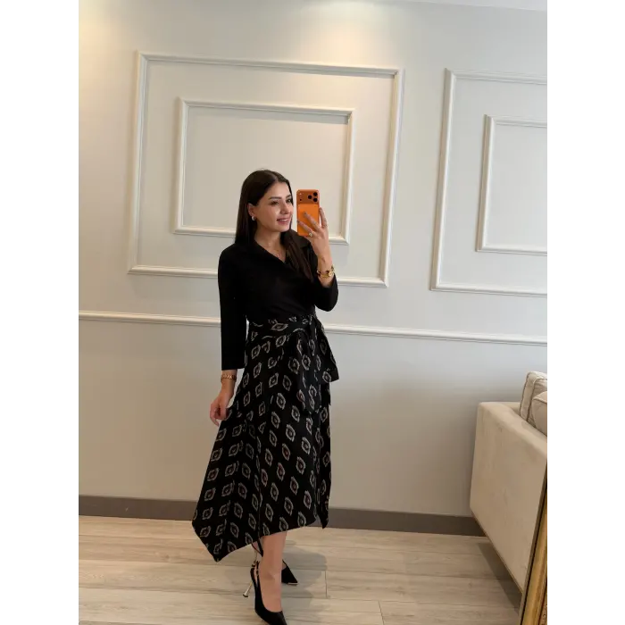 Gömlek Bağlama Detaylı Elbise