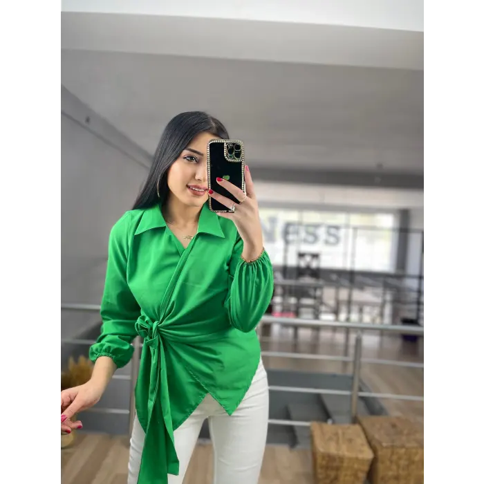 Grandex Bağlamalı Bluz