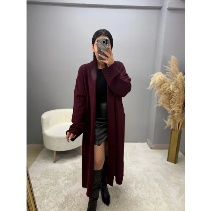 Henny Şal Yaka Uzun Hırka