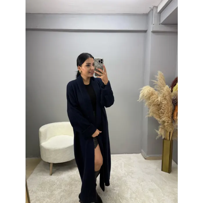 Henny Şal Yaka Uzun Hırka