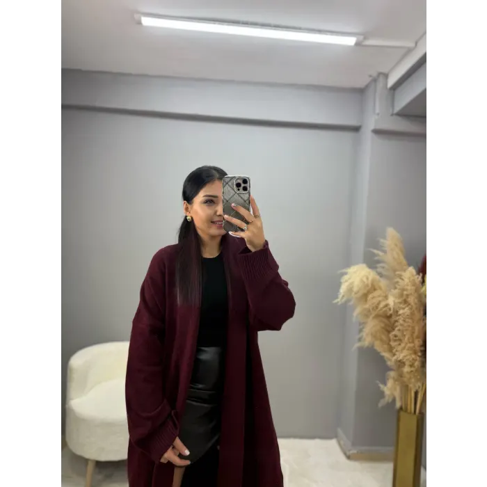 Henny Şal Yaka Uzun Hırka