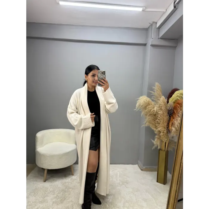 Henny Şal Yaka Uzun Hırka