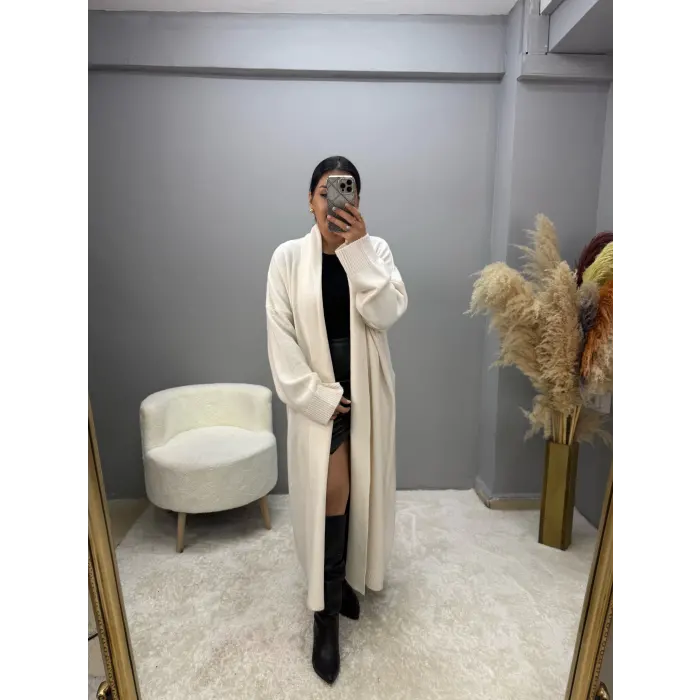 Henny Şal Yaka Uzun Hırka