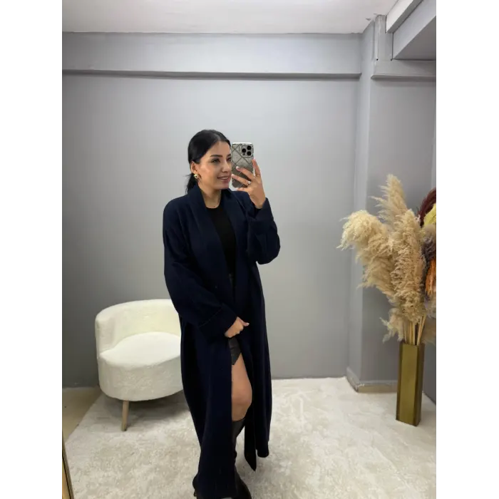 Henny Şal Yaka Uzun Hırka