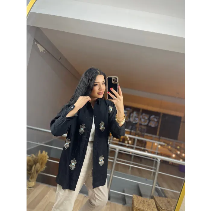 Hermin Göz Nakışlı Gömlek