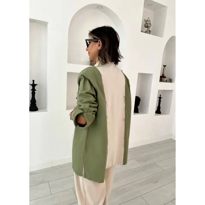 İpkyol Model Renk Geçişli Gömlek Ceket