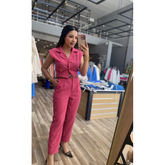 Jaes Vatkalı Kemer Detaylı Takım