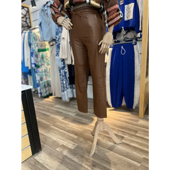 Jamex Mngo Parçalı Deri Pantolon